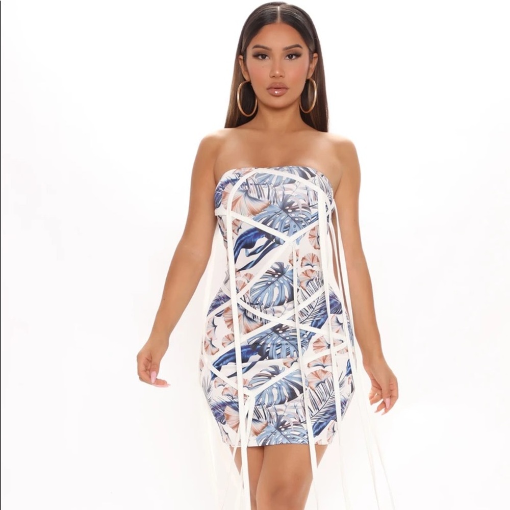 Fashion Nova Stringed Mini Dress